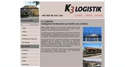 Desktop Screenshot of k3logistik.de