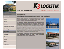 Tablet Screenshot of k3logistik.de